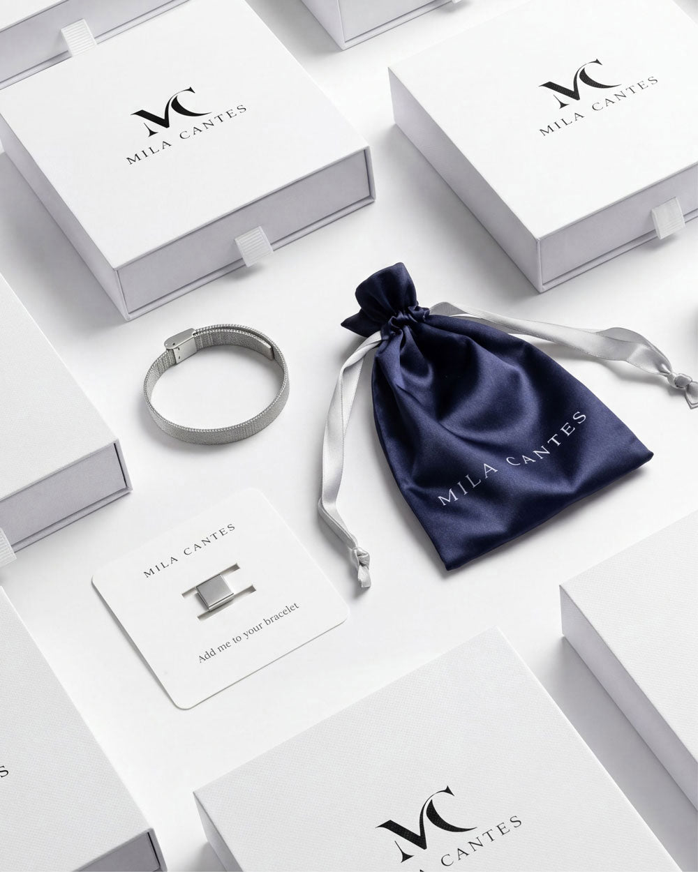 Lima Mesh Bracelet Birth Details - MILA CANTES