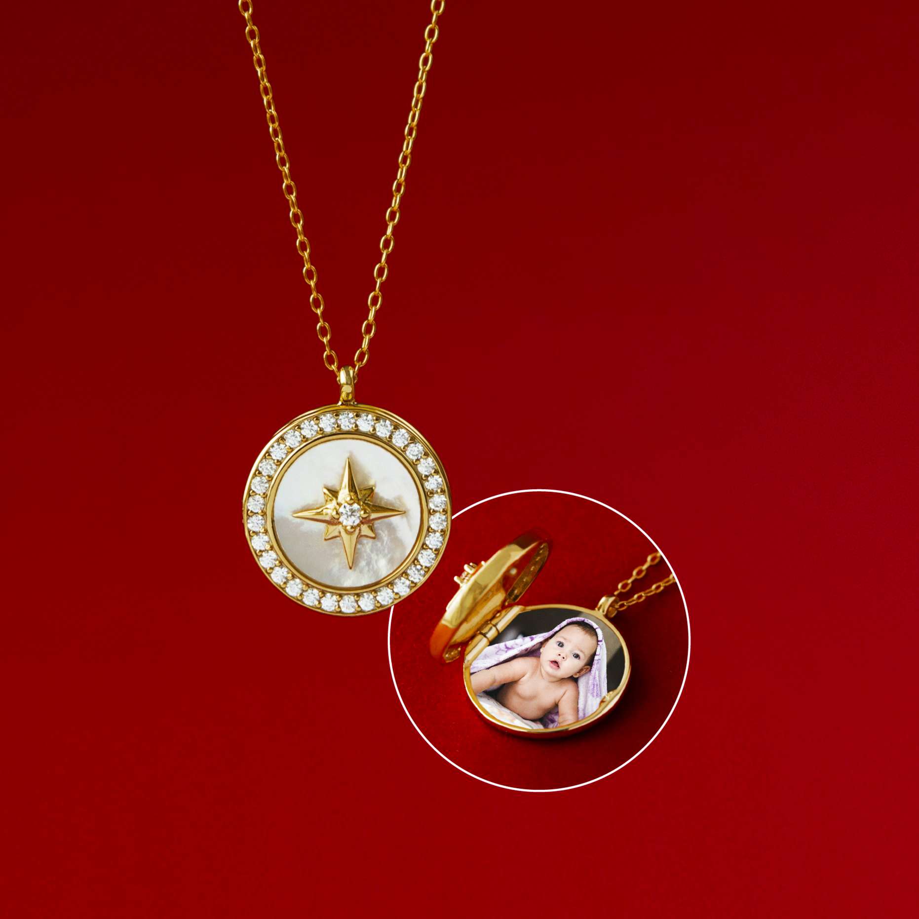 LUNA LOCKET | Photo | Sterling Silver - MILA CANTES